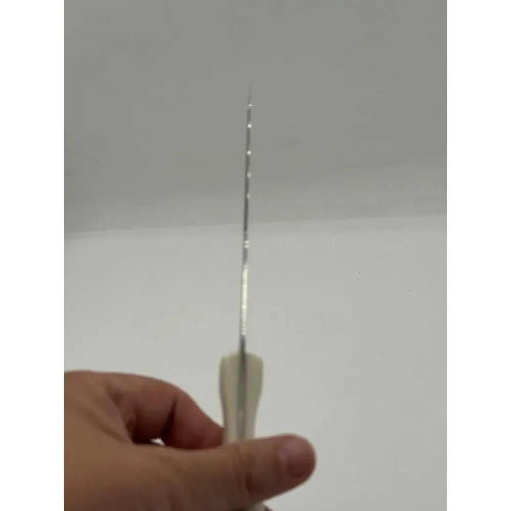 Cutco 1721 Utility Trimming White Pearl Handle Serrated Edge Knife USA
